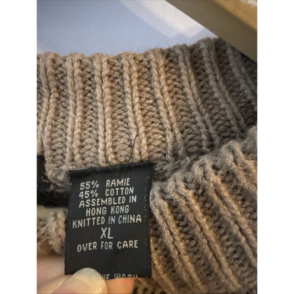 Structure Mens XL Vintage 90’s Sweater Cable Knit‎ Golf Preppy Country Club - Picture 5 of 10